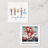Carte De Correspondance Joyeux Noël Nutcacker photo (Devant / Derrière)