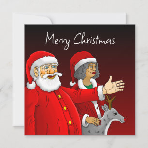 Carte De Correspondance Joyeux Noël Père Noël
