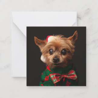 Carte De Correspondance Joyeux Noël photo de compagnie personnalisée simpl