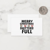 CARTE DE CORRESPONDANCE JOYEUX NOËL SALOPARDS À FOND (Devant/Arrière en situation)
