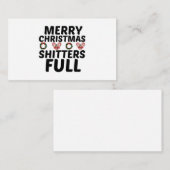 CARTE DE CORRESPONDANCE JOYEUX NOËL SALOPARDS À FOND (Devant / Derrière)