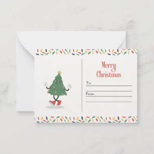 Carte De Correspondance Joyeux Noël simple et élégant