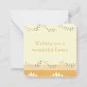 Carte De Correspondance Joyeux Pâques (Dos)