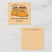Carte De Correspondance Joyeux Ramadan Mubarak à Vous (Devant / Derrière)