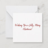 Carte De Correspondance Joyeux Skunk de Noël (Dos)