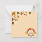 Carte De Correspondance Joyeux Thanksgiving (Dos)