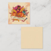 Carte De Correspondance Joyeux Thanksgiving (Devant / Derrière)