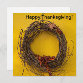 Carte De Correspondance Joyeux Thanksgiving ! (Devant / Derrière)