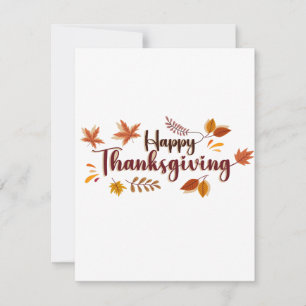 Carte De Correspondance Joyeux Thanksgiving