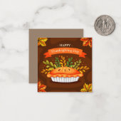 Carte De Correspondance Joyeux Thanksgiving (Devant/Arrière en situation)