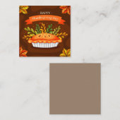 Carte De Correspondance Joyeux Thanksgiving (Devant / Derrière)