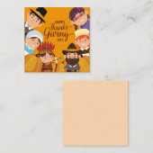 Carte De Correspondance Joyeux Thanksgiving (Devant / Derrière)