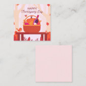 Carte De Correspondance Joyeux Thanksgiving (Devant / Derrière)