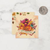 Carte De Correspondance Joyeux Thanksgiving (Devant/Arrière en situation)