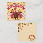 Carte De Correspondance Joyeux Thanksgiving (Devant / Derrière)