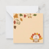 Carte De Correspondance Joyeux Thanksgiving (Dos)