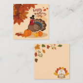 Carte De Correspondance Joyeux Thanksgiving (Devant / Derrière)