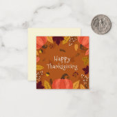 Carte De Correspondance Joyeux Thanksgiving (Devant/Arrière en situation)