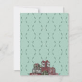 Carte De Correspondance Joyeux Woofmas ! Funny Poodle Noël de Noël (Dos)