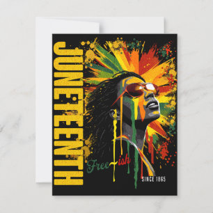 Carte De Correspondance Juneteenth Histoire des Noirs est Histoire Fierté 