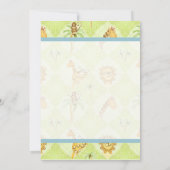 Carte De Correspondance Jungle Babies, Garçon Merci Notes (Dos)