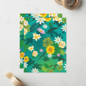 Carte De Correspondance Jungle imaginaire 1 (Devant/Arrière en situation)