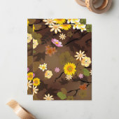 Carte De Correspondance Jungle imaginaire 3 (Devant/Arrière en situation)