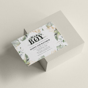 Carte De Correspondance Jungle Safari Baby shower du budget animal foresti