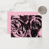 Carte De Correspondance Juste quelques Roses (Devant/Arrière en situation)