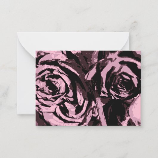 Carte De Correspondance Juste quelques Roses (Devant)