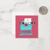 Carte De Correspondance Juste un petit mot pour dire, Salut (Devant/Arrière en situation)