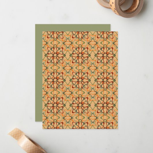 Carte De Correspondance Kaleidoscope (Devant/Arrière en situation)