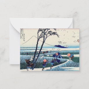 Carte De Correspondance Katsushika Hokusai - Ejiri dans la province de Sur