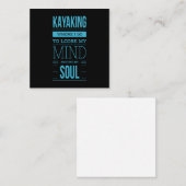 Carte De Correspondance Kayak Où Je Vais Perdre La Tête (Devant / Derrière)