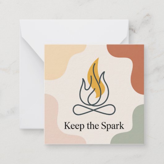 Carte De Correspondance Keep The Spark (Devant)