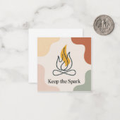 Carte De Correspondance Keep The Spark (Devant/Arrière en situation)
