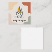 Carte De Correspondance Keep The Spark (Devant / Derrière)
