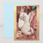 Carte De Correspondance Kitty Angel pour Noël (Devant / Derrière)