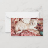Carte De Correspondance Kitty Angel pour Noël (Devant)