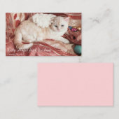 Carte De Correspondance Kitty Angel pour Noël (Devant / Derrière)