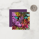 Carte De Correspondance Kitty Chat Kitten Design artistique (Devant/Arrière en situation)