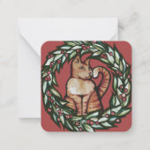 Carte De Correspondance Kitty Chat Noël (Devant)