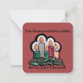 Carte De Correspondance Kitty Chat Noël (Dos)