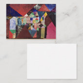 Carte De Correspondance Klee - Bijou municipal, aquarelle de 1917 (Devant / Derrière)