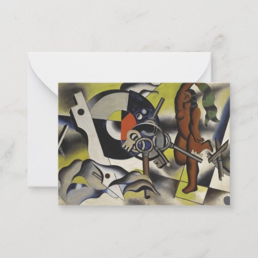 Carte De Correspondance Klee - Femme avec des clés (Devant)