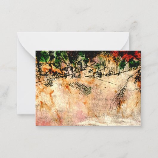 Carte De Correspondance Klee - Road Junction (dessin au charbon) (Devant)