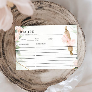 Carte De Correspondance Knead Love Rose Floral Fête des mariées Recette Ca