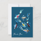 Carte De Correspondance Koi Fish aquarelle (Devant)