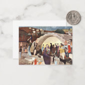 Carte De Correspondance Kosztka - Le puits de Mary à Nazareth (Devant/Arrière en situation)