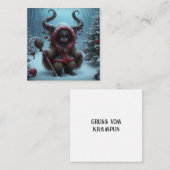 Carte De Correspondance Krampus de Noël (Devant / Derrière)